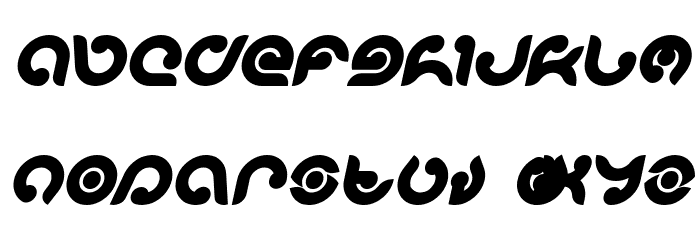 KIOSHIMA Bold Italic Font LOWERCASE