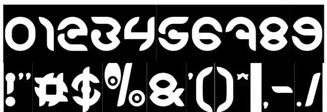 KIOSHIMA-Inverse Font OTHER CHARS