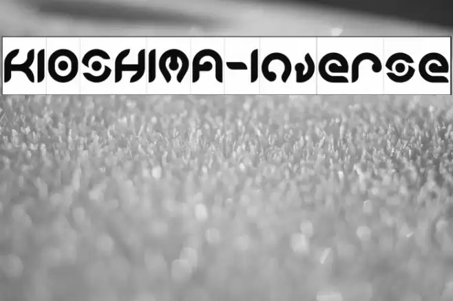 KIOSHIMA-Inverse Font examples