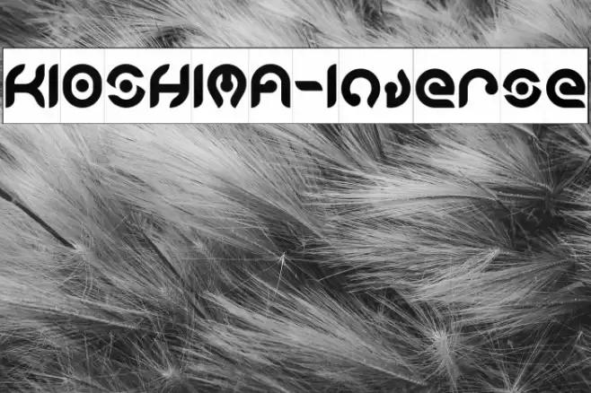KIOSHIMA-Inverse Font examples