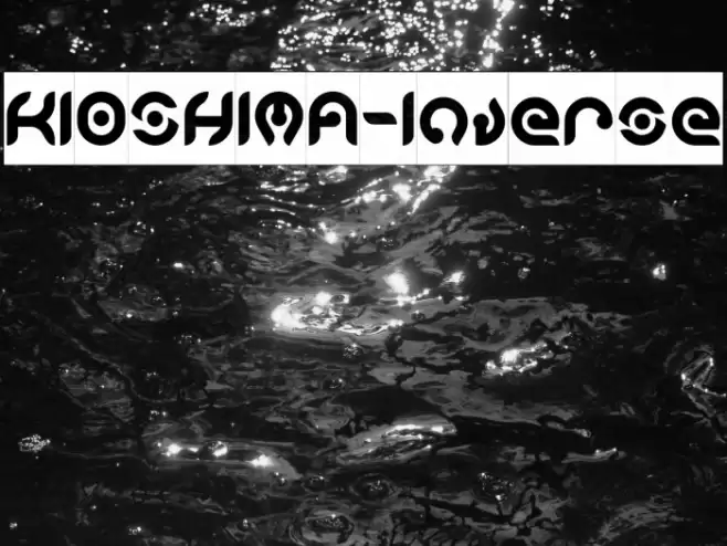 KIOSHIMA-Inverse Font examples