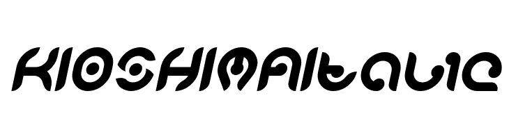 KIOSHIMA Italic  Скачать бесплатные шрифты