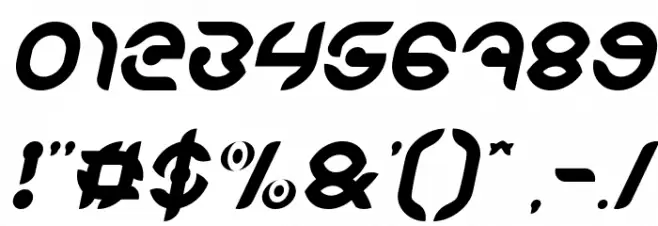 KIOSHIMA Italic Font OTHER CHARS
