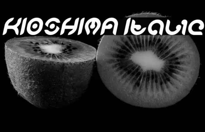 KIOSHIMA Italic Font examples