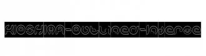 KIOSHIMA-Outlined-Inverse  Frei Schriftart Herunterladen