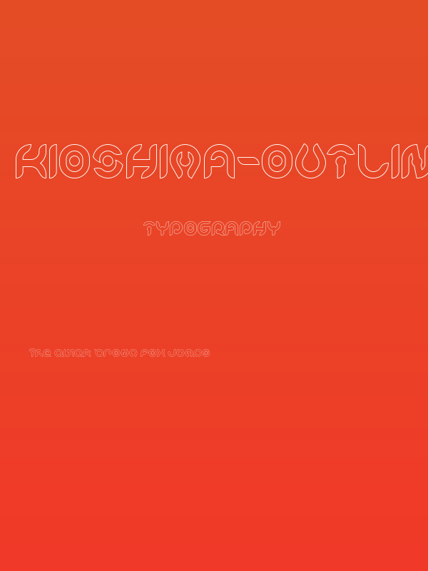 KIOSHIMA-Outlined Poster