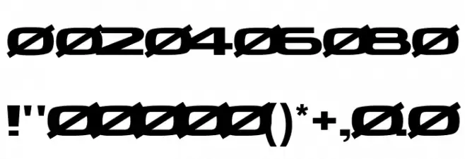 KIQ Bold Demo Font OTHER CHARS