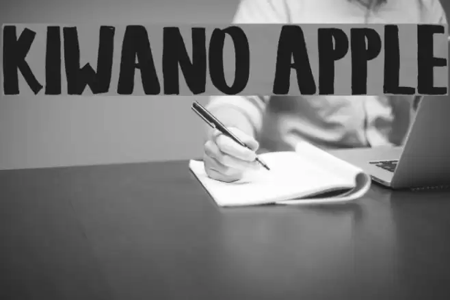 KIWANO APPLE Font examples