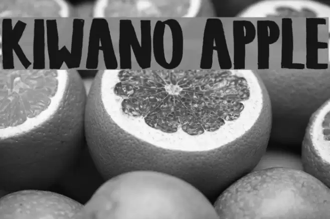 KIWANO APPLE Font examples