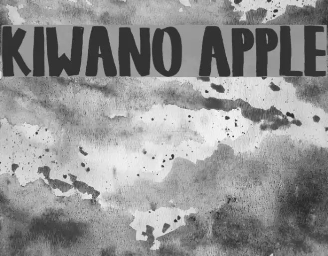 KIWANO APPLE Font examples