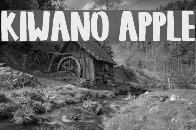 KIWANO APPLE Font examples