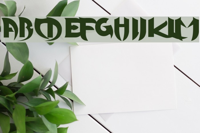 KInifed Font examples