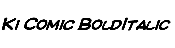 Ki Comic BoldItalic  baixar fontes gratis