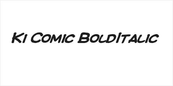 Ki Comic BoldItalic Logo