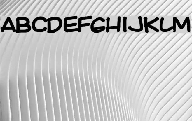 Ki Comic Bold Font examples