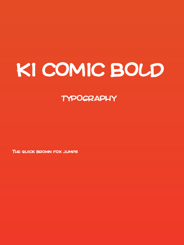 Ki Comic Bold Poster