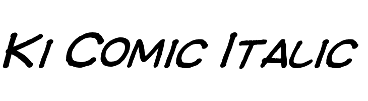Ki Comic Italic Font