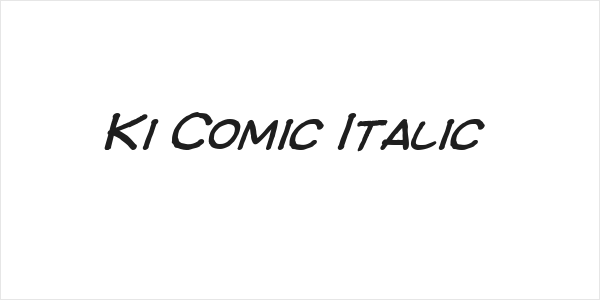 Ki Comic Italic Logo