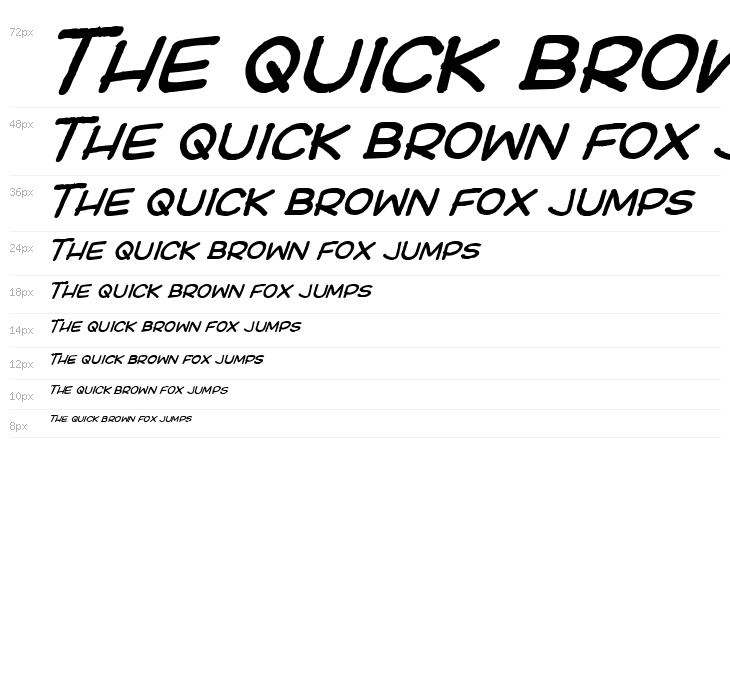 Ki Comic Italic Waterfall