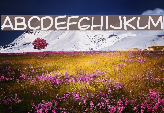 Ki Comic Font examples