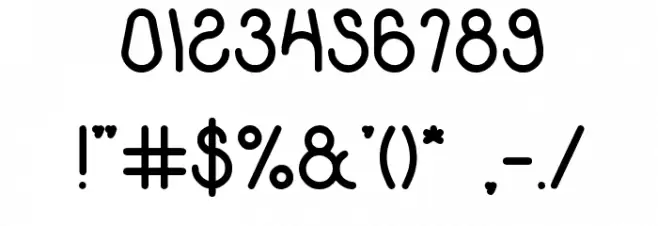 KiSSING THE RAIN Font OTHER CHARS