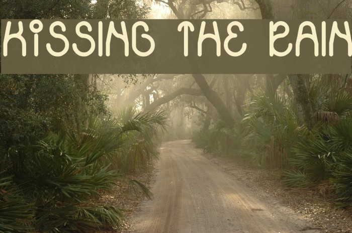 KiSSING THE RAIN Font examples