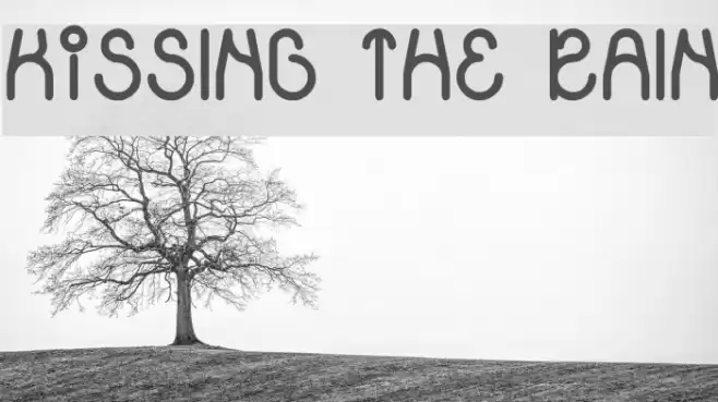 KiSSING THE RAIN Font examples