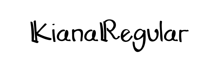 KianaRegular  font caratteri gratis