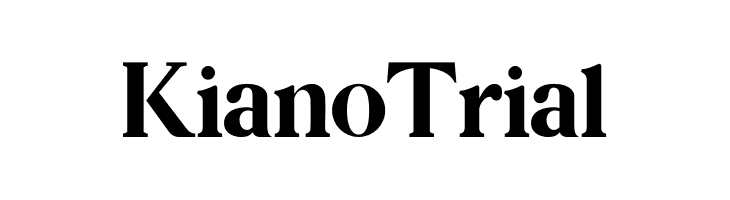 Kiano Trial  Frei Schriftart Herunterladen