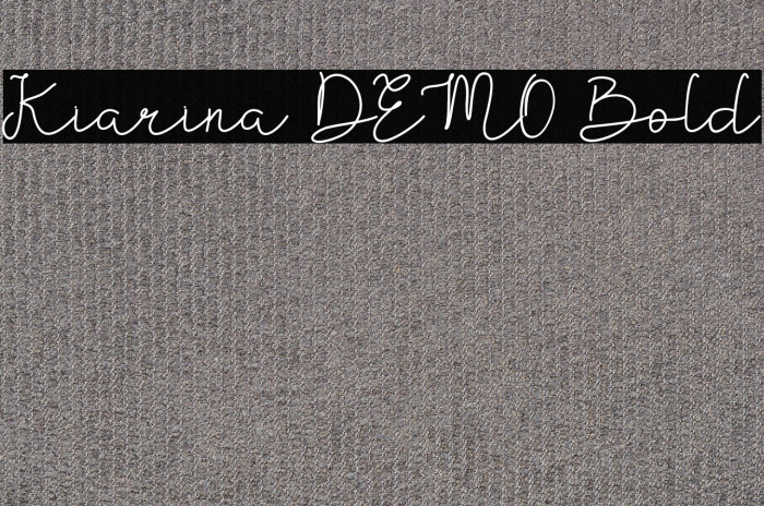 Kiarina DEMO Bold Example 2
