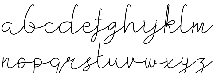 Kiarina DEMO Font LOWERCASE