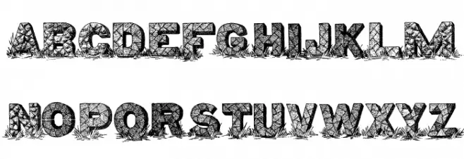 KibbeGranite-Regular Schriftart Groß