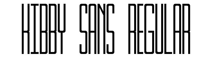 Kibby Sans Regular  フリーフォントのダウンロード