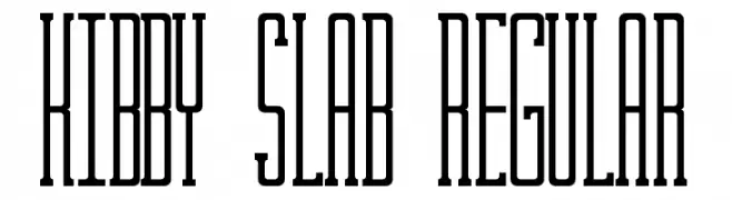 Kibby Slab Regular  baixar fontes gratis