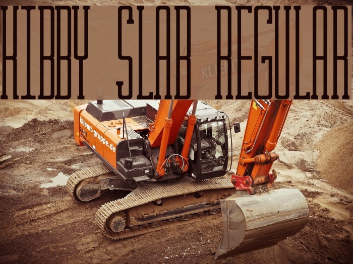 Kibby Slab Regular Font examples
