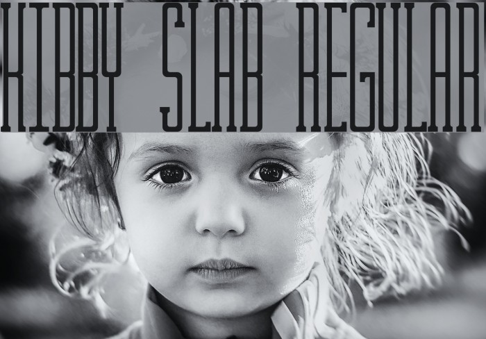 Kibby Slab Regular Font examples