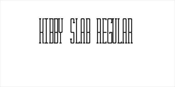 Kibby Slab Regular Logo