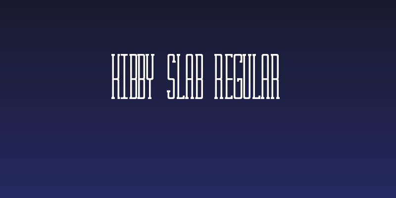 Kibby Slab Regular Social Header