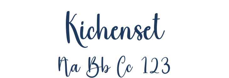 Kichenset Font Preview