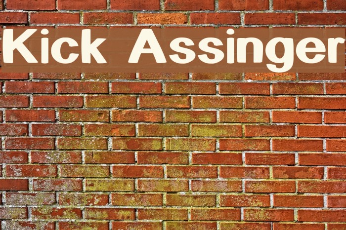 Kick Assinger Fonte examples