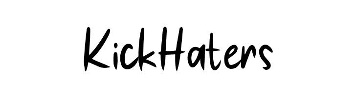Kick Haters  Free Fonts Download