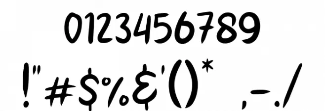 Kick Haters Font OTHER CHARS