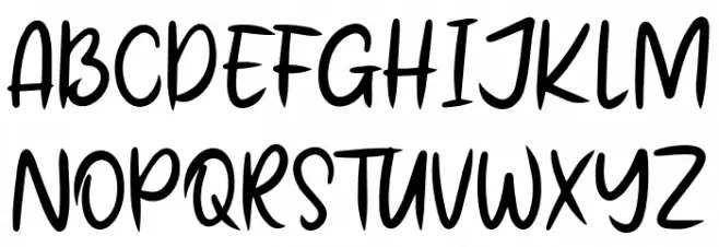 Kick Haters Schriftart Groß