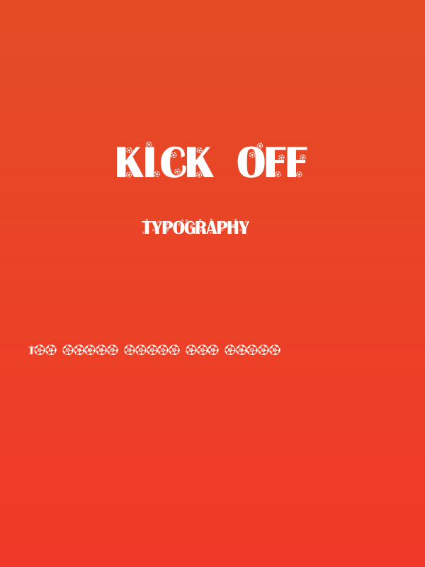 Kick Off Poster