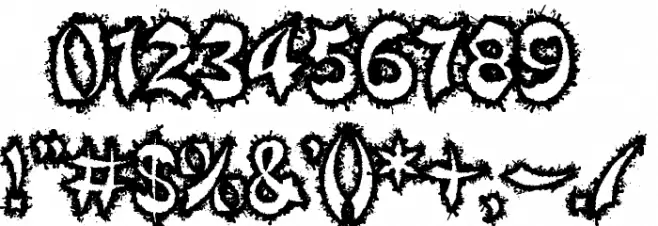 Kick To The Face Font OTHER CHARS