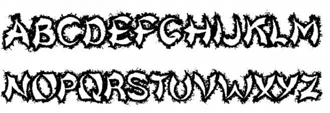 Kick To The Face Schriftart Groß