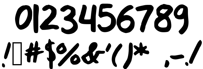 KickINGgrAVeL Font OTHER CHARS