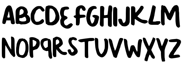 KickINGgrAVeL Font LOWERCASE