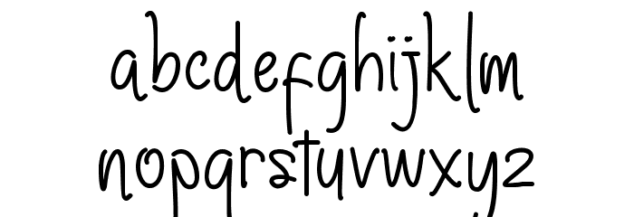 KickQuestions Font LOWERCASE