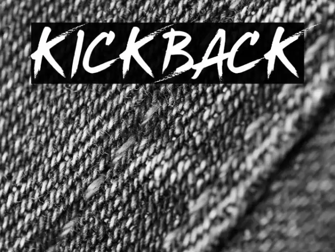 Kickback Font examples